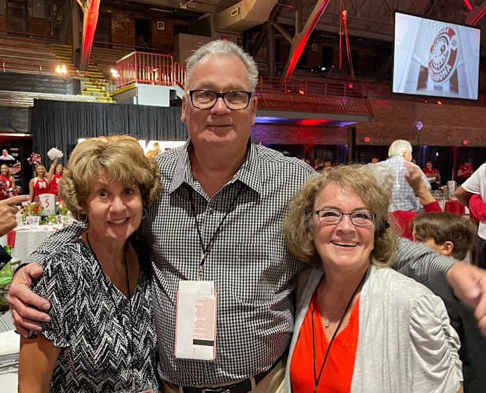 Bob and Mrs. Terrio with Linda Blahak on his left